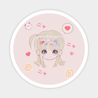 Decora Kei Cute Anime Girl Set Magnet